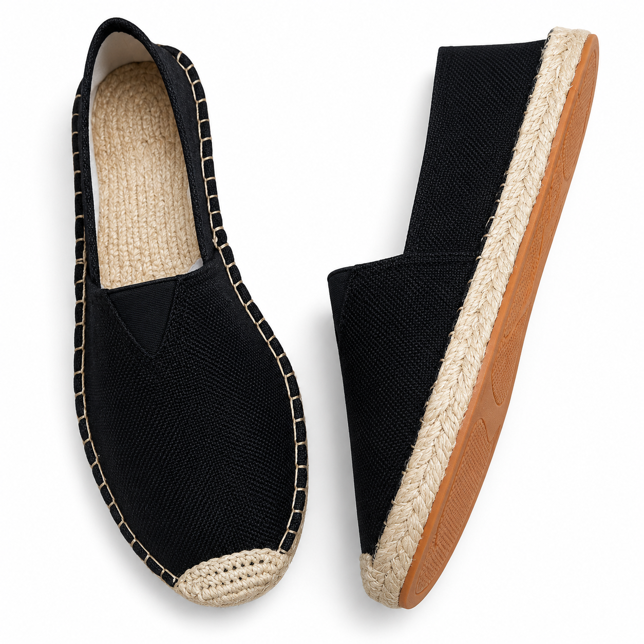 Damskor i Espadrillstil utan Knäppning med Flätad Sulkant-Dress shoes for men-Fjallbarn