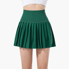 Damskort med hög midja, veckad struktur och elastisk linning-Skirt for women-Fjallbarn