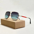 Damsolglasögon med Pilotform och Dubbelbrygga-Glasses for women-Fjallbarn