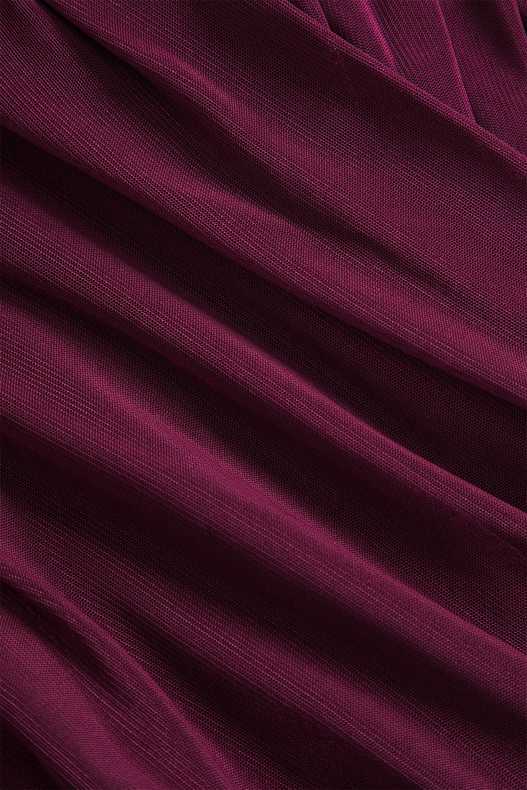 Damtopp i skir mesh med draperad framsida och långa ärmar-Tops for women-Fjallbarn