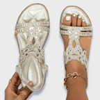 Dekorerade T-remssandaler för dam-Footwear for women-Fjallbarn