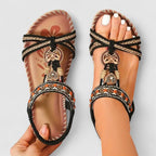 Dekorerade T-remssandaler för dam-Footwear for women-Fjallbarn
