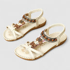Dekorerade T-remssandaler för dam-Footwear for women-Fjallbarn