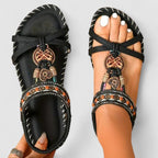 Dekorerade T-remssandaler för dam-Footwear for women-Fjallbarn