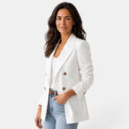 Dubbelknäppt kavaj för dam med slag-Blazer for women-Fjallbarn