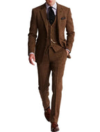 Elegant herr tredelat kostymset med kavaj, väst och matchande byxor-suits for men-Fjallbarn