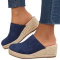Espadrille-mules i mocka för dam-Footwear for women-Fjallbarn