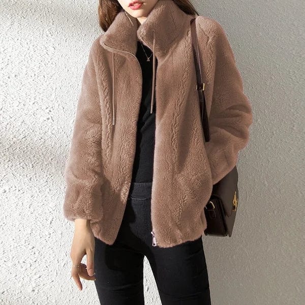 Fleecejacka med dragkedja och ståkrage för dam-Jacket for women-Fjallbarn