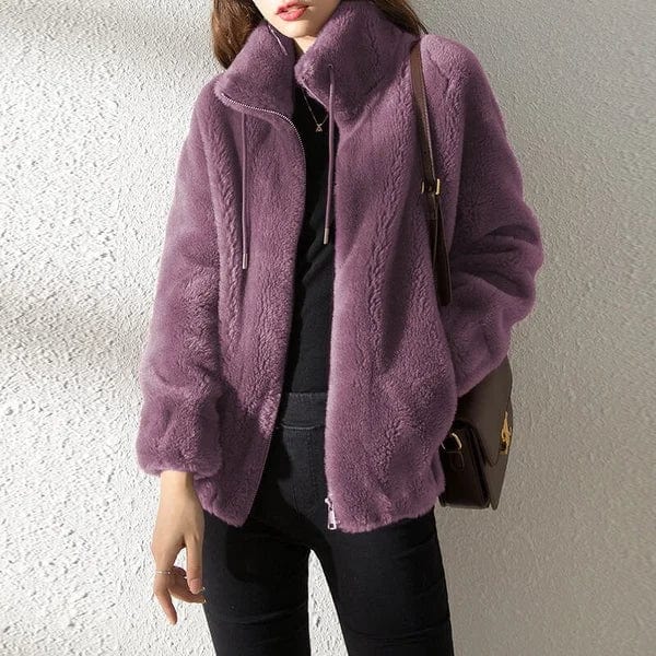 Fleecejacka med dragkedja och ståkrage för dam-Jacket for women-Fjallbarn
