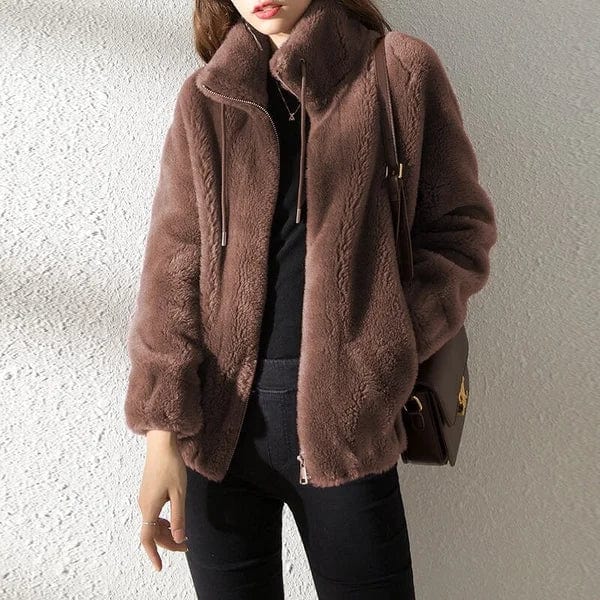 Fleecejacka med dragkedja och ståkrage för dam-Jacket for women-Fjallbarn
