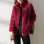 Fleecejacka med dragkedja och ståkrage för dam-Jacket for women-Fjallbarn
