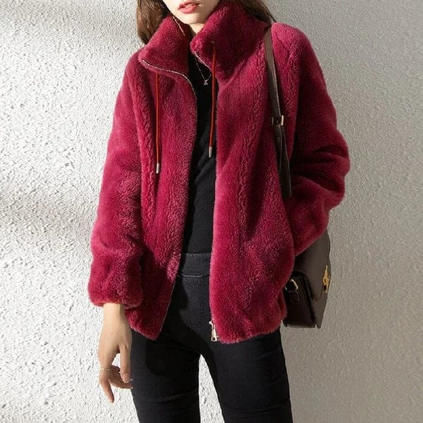 Fleecejacka med dragkedja och ståkrage för dam-Jacket for women-Fjallbarn