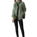 Fleecejacka med dragkedja och ståkrage för dam-Jacket for women-Fjallbarn