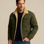Fodrad utility-jacka med knappar för herrar-Jackets for men-Fjallbarn