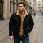 Fodrad utility-jacka med knappar för herrar-Jackets for men-Fjallbarn