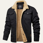 Fodrad utility-jacka med knappar för herrar-Jackets for men-Fjallbarn