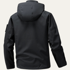 Funktionsjacka med huva och kontrastfoder för herr-Jackets for men-Fjallbarn
