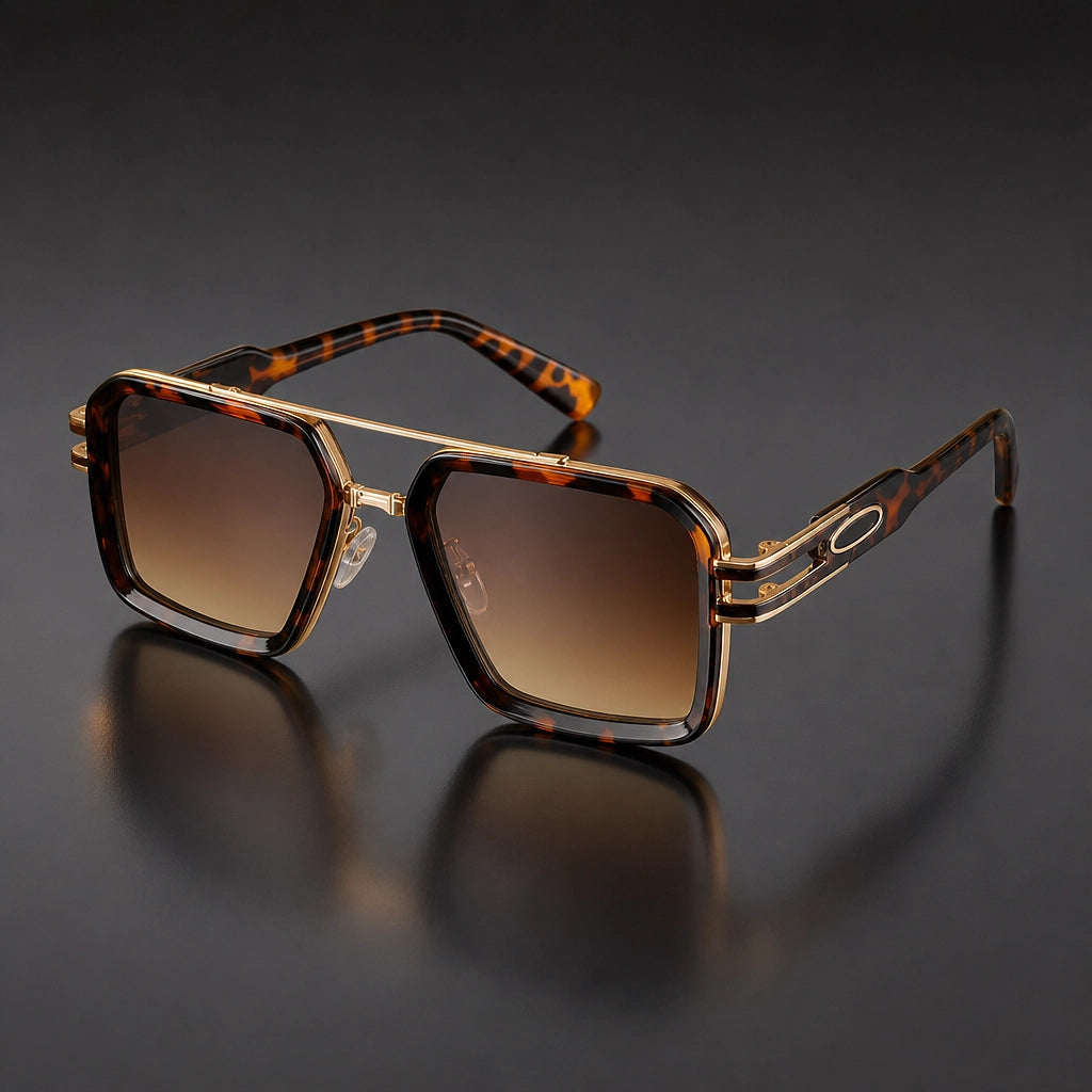 Fyrkantiga solglasögon med dubbelbrygga för dam-Glasses for women-Fjallbarn