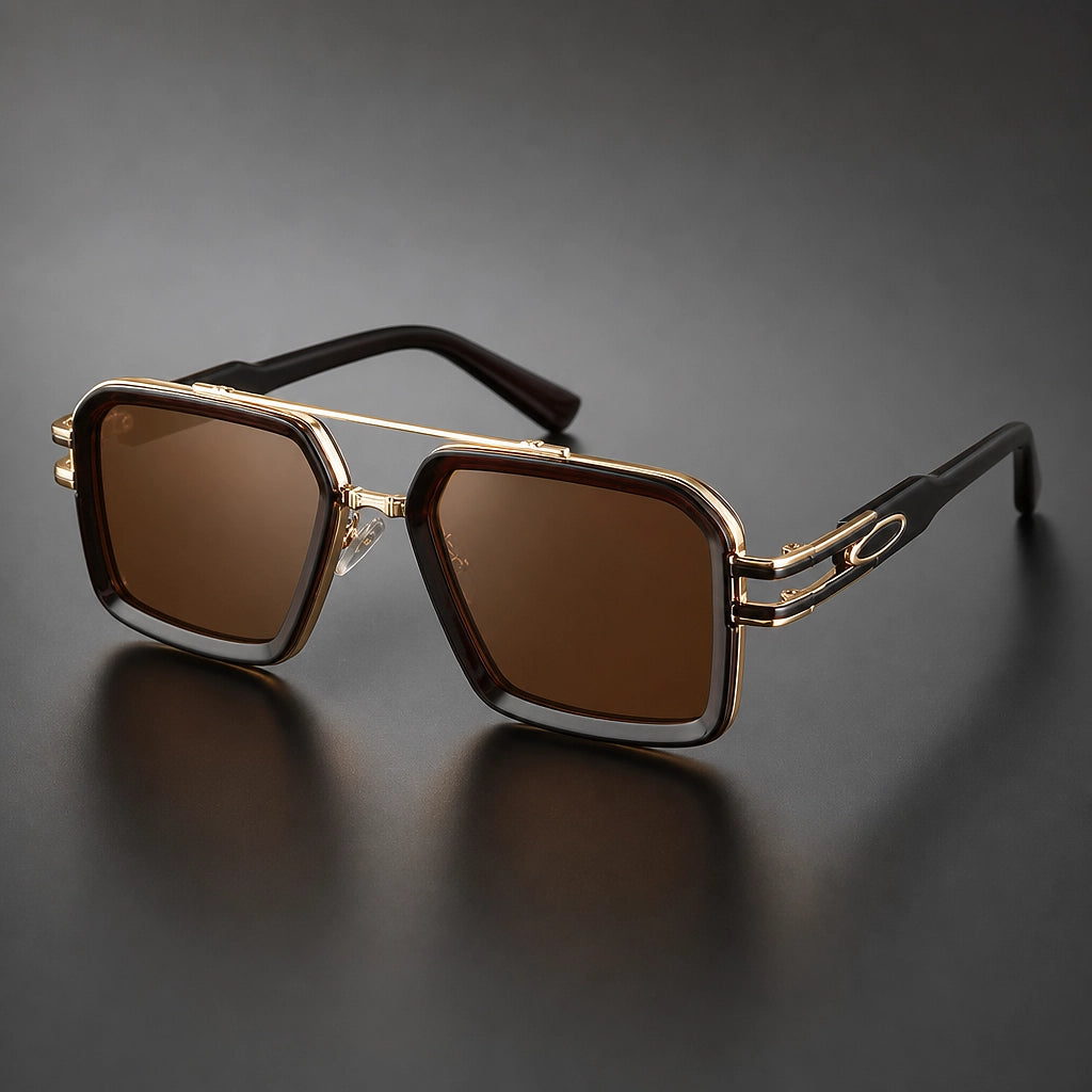 Fyrkantiga solglasögon med dubbelbrygga för dam-Glasses for women-Fjallbarn