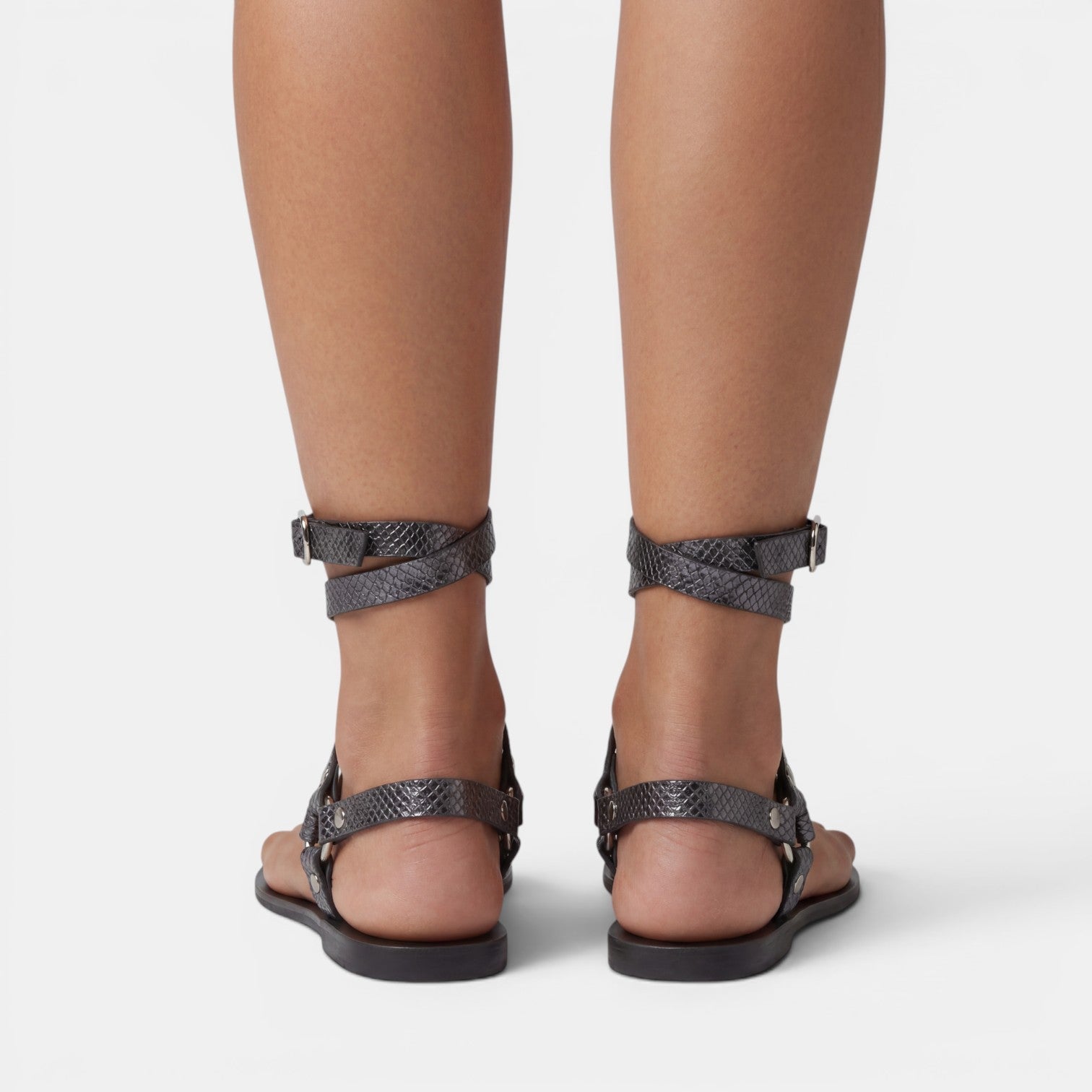 Gladiatorsandaler med omlottdesign för dam-Footwear for women-Fjallbarn