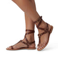 Gladiatorsandaler med omlottdesign för dam-Footwear for women-Fjallbarn