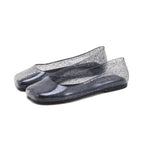 Glittriga ballerinaskor i gelé för dam-Footwear for women-Fjallbarn