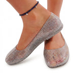 Glittriga ballerinaskor i gelé för dam-Footwear for women-Fjallbarn