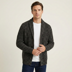 Grovstickad kofta med sjalkrage för herrar-Cardigan for men-Fjallbarn