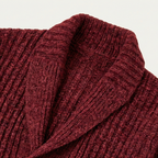 Grovstickad kofta med sjalkrage för herrar-Cardigan for men-Fjallbarn