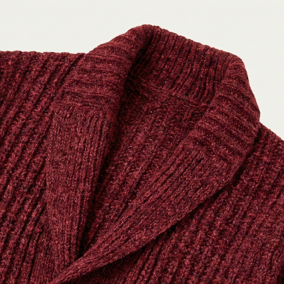 Grovstickad kofta med sjalkrage för herrar-Cardigan for men-Fjallbarn