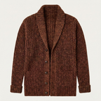 Grovstickad kofta med sjalkrage för herrar-Cardigan for men-Fjallbarn