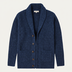 Grovstickad kofta med sjalkrage för herrar-Cardigan for men-Fjallbarn