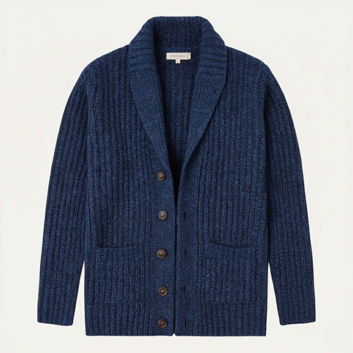 Grovstickad kofta med sjalkrage för herrar-Cardigan for men-Fjallbarn
