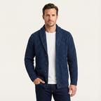 Grovstickad kofta med sjalkrage för herrar-Cardigan for men-Fjallbarn
