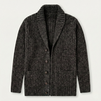 Grovstickad kofta med sjalkrage för herrar-Cardigan for men-Fjallbarn