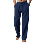 Hampabyxor med raka ben och dragsko för herr-Pants for Men-Fjallbarn