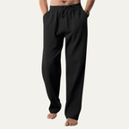 Hampabyxor med raka ben och dragsko för herr-Pants for Men-Fjallbarn