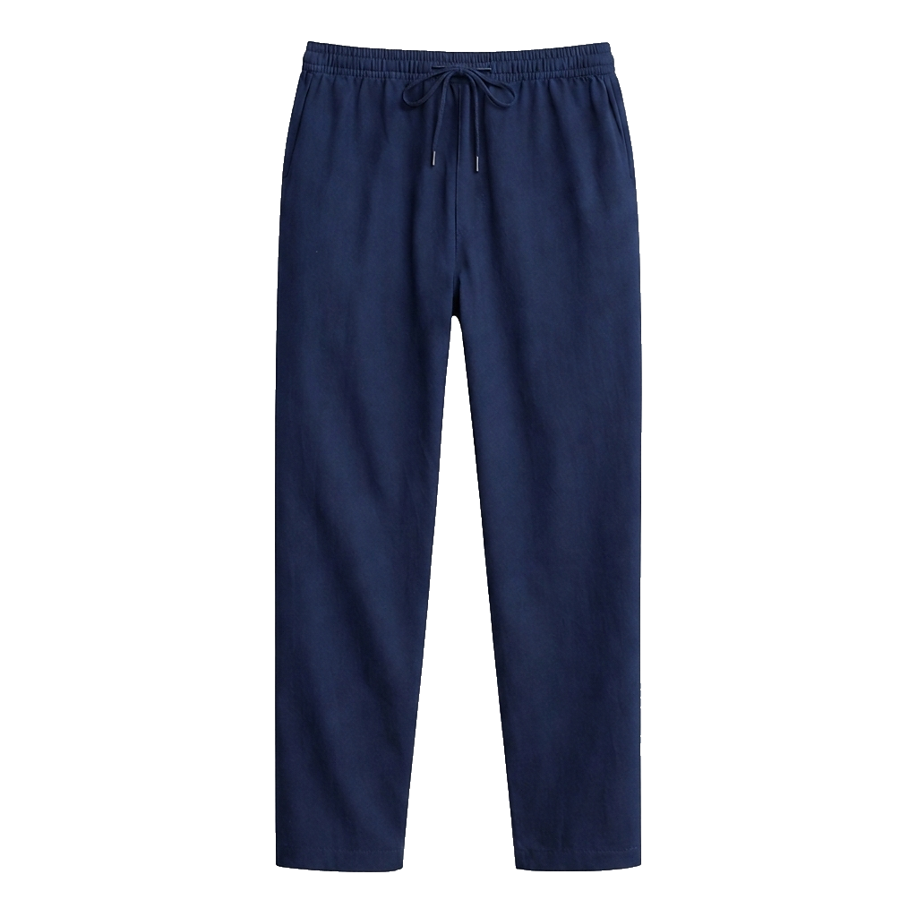 Hampabyxor med raka ben och dragsko för herr-Pants for Men-Fjallbarn