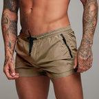 Herr badbyxor med elastisk midja och dragsko-Swimwear for men-Fjallbarn