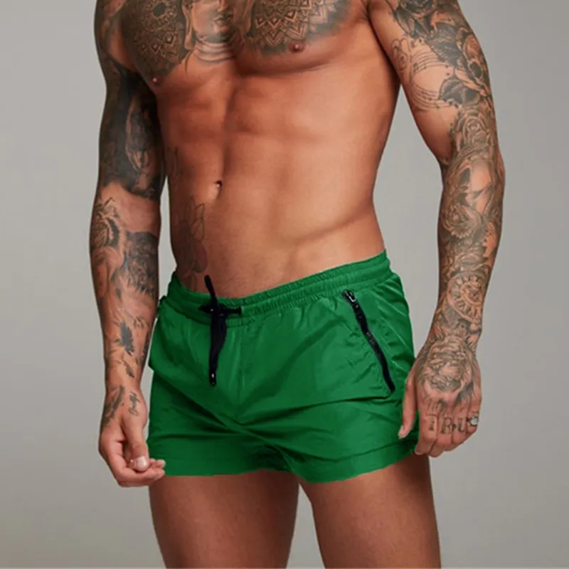 Herr badbyxor med elastisk midja och dragsko-Swimwear for men-Fjallbarn