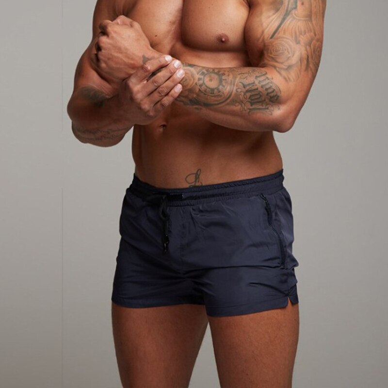 Herr badbyxor med elastisk midja och dragsko-Swimwear for men-Fjallbarn
