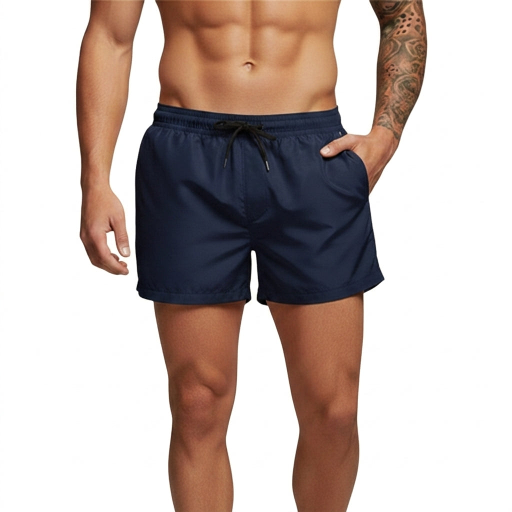 Herr badbyxor med elastisk midja och dragsko-Swimwear for men-Fjallbarn