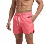 Herr badbyxor med elastisk midja och dragsko-Swimwear for men-Fjallbarn