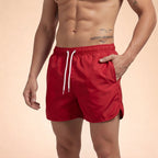 Herr badbyxor med elastisk midja och dragsko-Swimwear for men-Fjallbarn