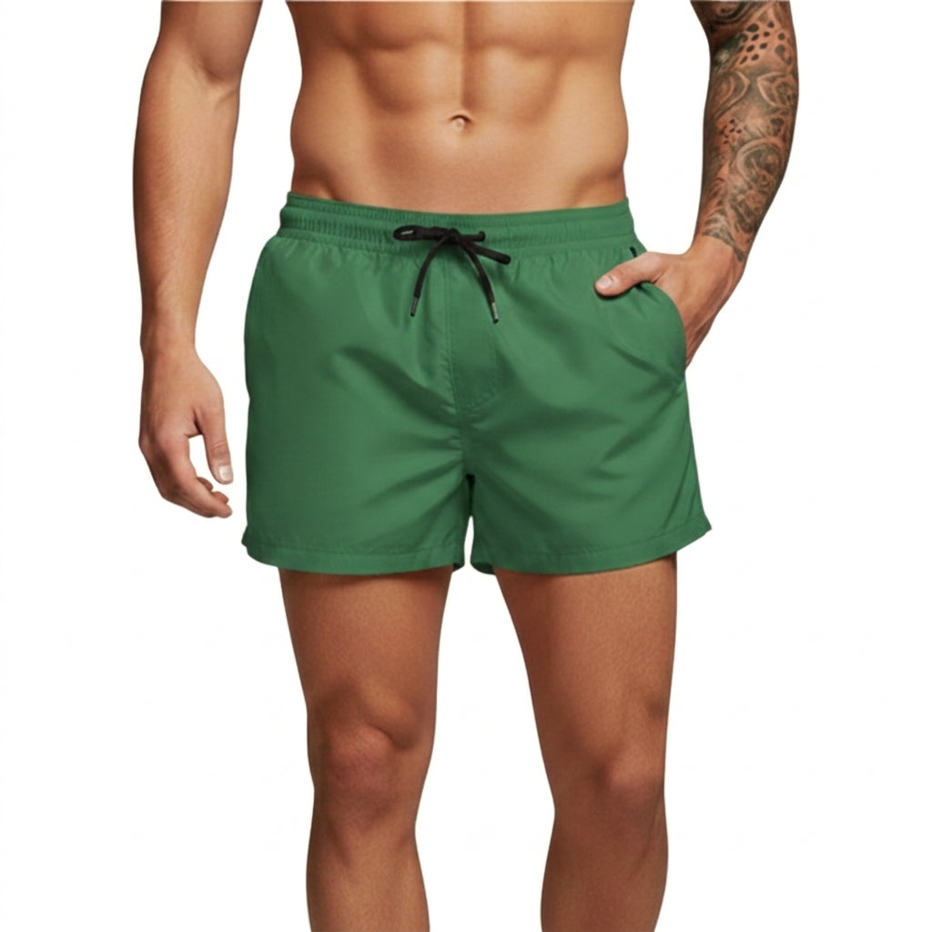 Herr badbyxor med elastisk midja och dragsko-Swimwear for men-Fjallbarn