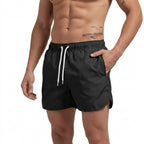 Herr badbyxor med elastisk midja och dragsko-Swimwear for men-Fjallbarn