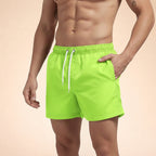 Herr badshorts med elastisk midja och dragsko-Shorts for men-Fjallbarn