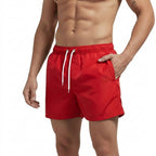 Herr badshorts med elastisk midja och dragsko-Shorts for men-Fjallbarn