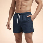 Herr badshorts med elastisk midja och dragsko-Shorts for men-Fjallbarn