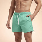 Herr badshorts med elastisk midja och dragsko-Shorts for men-Fjallbarn